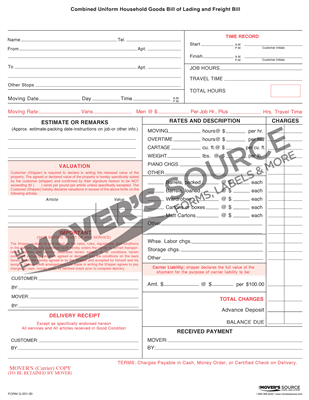 Goods Bill of Lading -.30