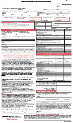 Uniform Goods BOL & Freight Bill